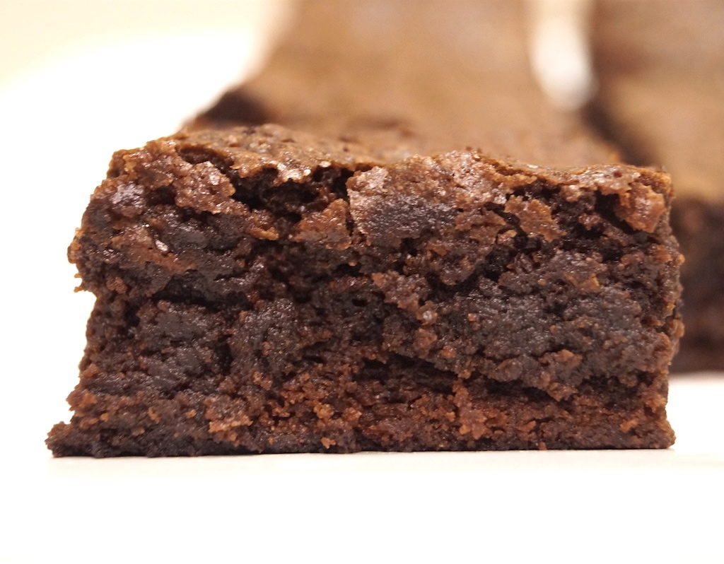 Fudge brownies using real chocolate