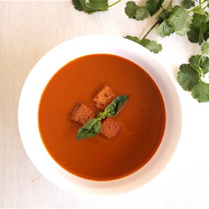 roasted tomato soup with roasted garlic